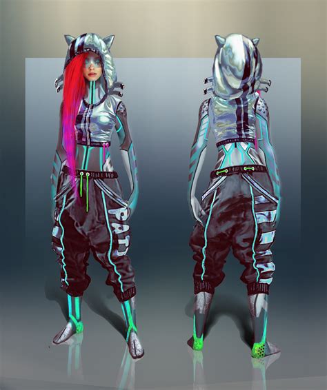 ArtStation - Cyber girl concept