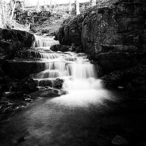 Waterfalls in Black and White