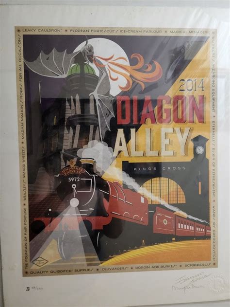 Diagon Alley Concept Art Print in 2022 | Concept art, Art prints, Art