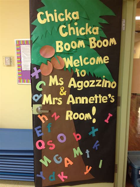 Chicka Chicka Boom Boom!! First day of school welcome door for ...