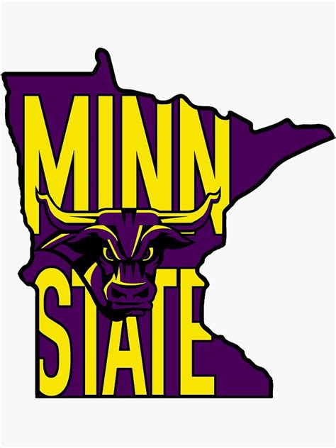 "Minnesota State University Mankato Mavericks "Minn State"" Sticker for ...