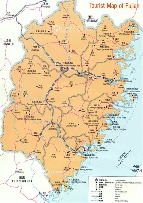 Fujian China Map