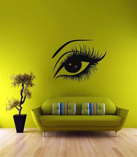 eyes wall stickers, sleepy eyes wall decal, sleeping eyes wall decal ...