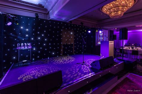 gala_event_Gala Stage Backdrop with LED Stars | Stage backdrop, Gala ...