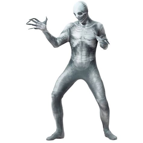 SCP-096 Costume - Full Suit Creepy White Monster SCP-096 Cosplay ...