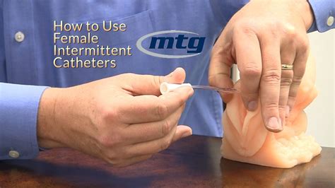 How To Use A Female Intermittent Urinary Catheter - YouTube