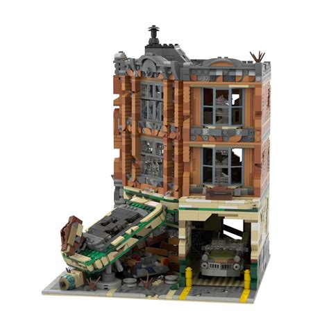 Buy PHYNEDI Corner Garage - Apocalypse Version Bricks Model Compatible ...