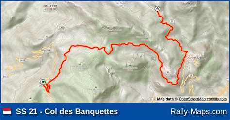 SS 21 - Col des Banquettes stage map | Rallye Monte-Carlo 1979 [WRC] 🌍 ...