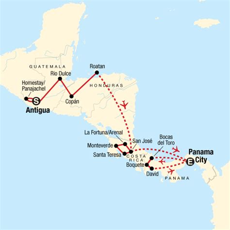 Panama Volcano Map