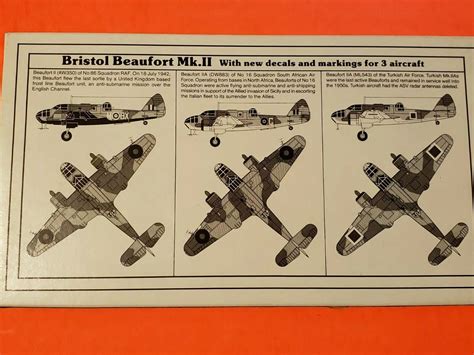 Encore Bristol Beaufort Mk II 1:72 Model Kit #1009 | eBay