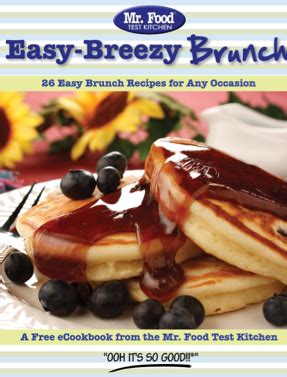 Free Mr. Food eCookbook | 26 Easy Brunch Recipes! - Passion for Savings