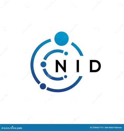 NID Letter Technology Logo Design on White Background. NID Creative ...