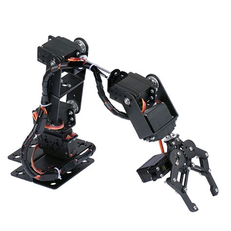 Buy 6DOF Metal Claw Robotic Arm with Servos DIY Kit Mechanical Arm ...