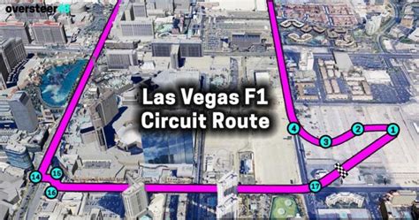 Las Vegas GP Track Layout & Route for F1