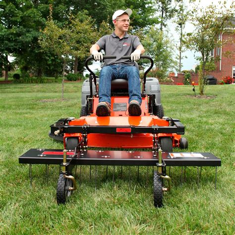 Brinly Hardy Zero Turn Mower Dethatcher Attachment 48inW Front Mount ...