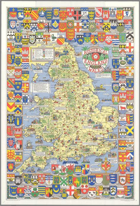 Historical map of England and Wales, 1971. - VisionViral.com