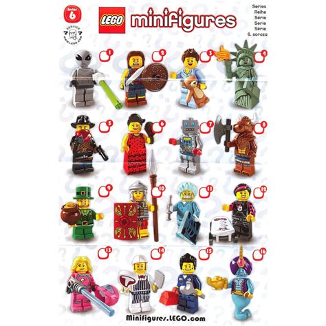 8827 LEGO Minifigures Series 6 - Complete sets of 16 (MISP) | Shopee ...