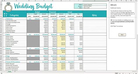 Savvy Spreadsheets - Wedding Budget Spreadsheets | Wedding budget ...