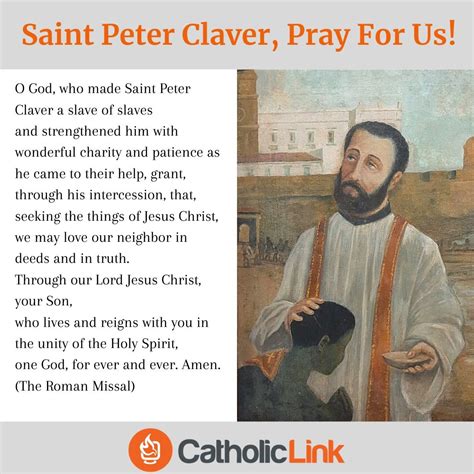 St. Peter Claver, Pray For Us - Catholic-Link