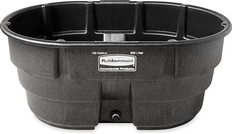 Rubbermaid Commercial Stock Tank, 150 Gallon, Structural Foam, Black ...