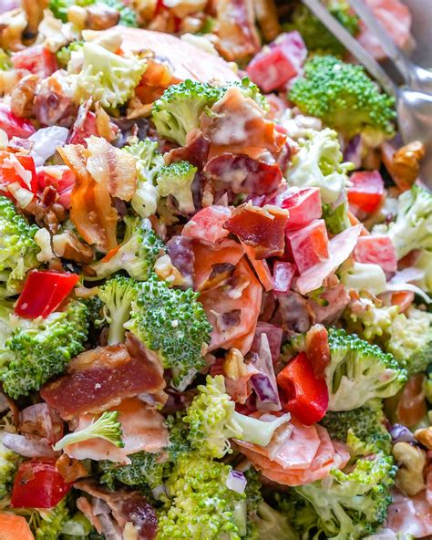 Keto Broccoli Bacon Salad Recipe | Blondelish.com