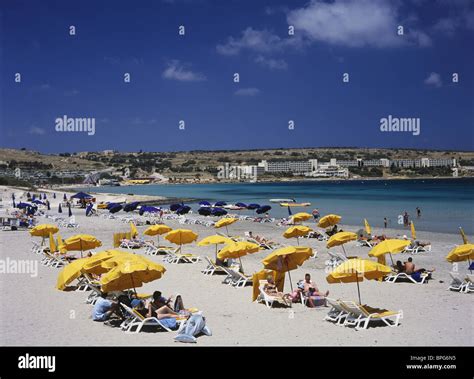 Mellieha Bay, Malta Stock Photo - Alamy