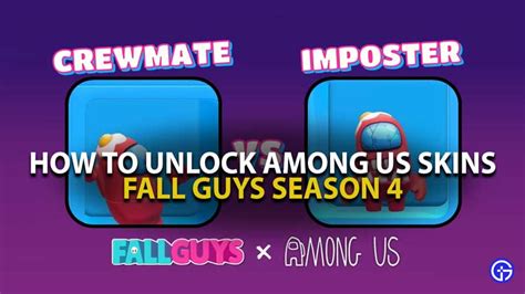 Fall Guys Season 4: How to Unlock The Among Us Skins