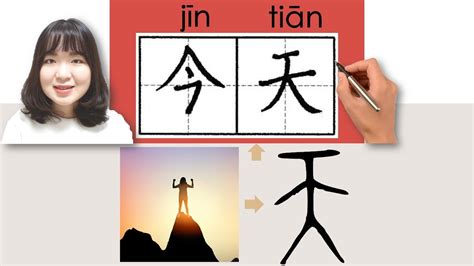 #newhsk1 _#hsk1 _今天/jintian (today) How to Pronounce & Write Chinese ...