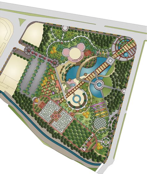 Urban Park Landscape Design Plan | Kent parkı, Peyzaj mimarisi ...