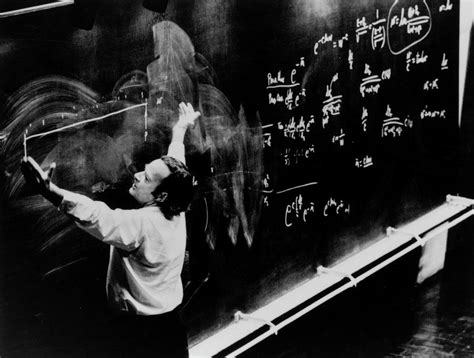 Richard Feynman Giving A Lecture At Cern Photograph by Cern/science ...