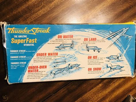 Vintage Hydrofoil By IDEAL TOYS Thunder Streak Amazing Super Fast New ...