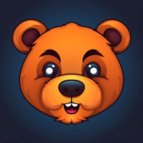 Premium Vector | Cartoon bear face clipart vector design