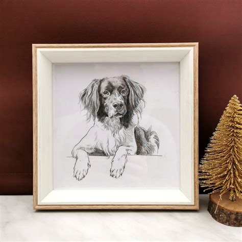 Personalised Pet Sketch, Custom Animal Drawing, Dog Portrait From Photo ...