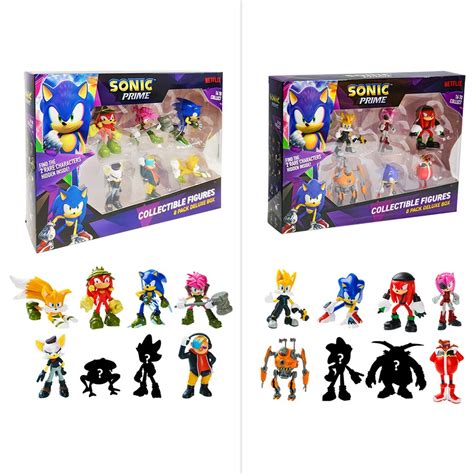 Sonic Prime 6.5cm Collectible Figures 8 Pack Deluxe Box - Assorted* | BIG W