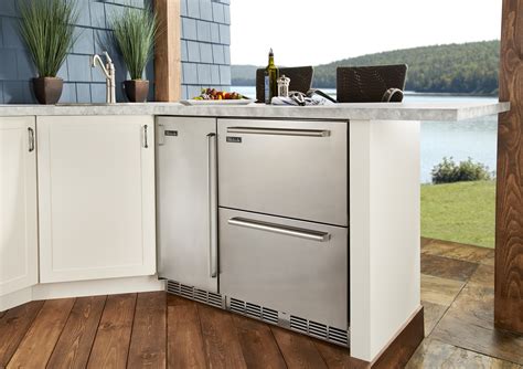 Perlick Outdoor 24 Dual-Zone Refrigerator/Freezer Drawers by Perlick ...