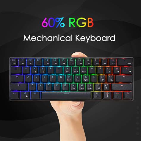 Keyboards : ROYAL KLUDGE RK RK61 Wired 60 Mechanical Gaming ...