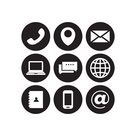 Contact Us Icons Vector Art, Icons, and Graphics for Free Download