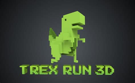 Play Google Chrome Dinosaur Game 3D version online for free. The T-Rex ...