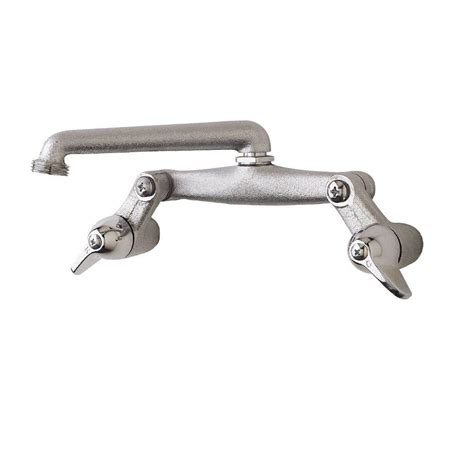 Pfister 2-Handle Wall Mount Laundry Faucet in Unfinished Chrome-069-020 ...