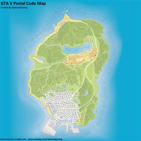 Gta V Map With Postal Codes