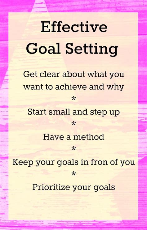 Effective goal setting tips - Set goals, stay focused and achieve your ...