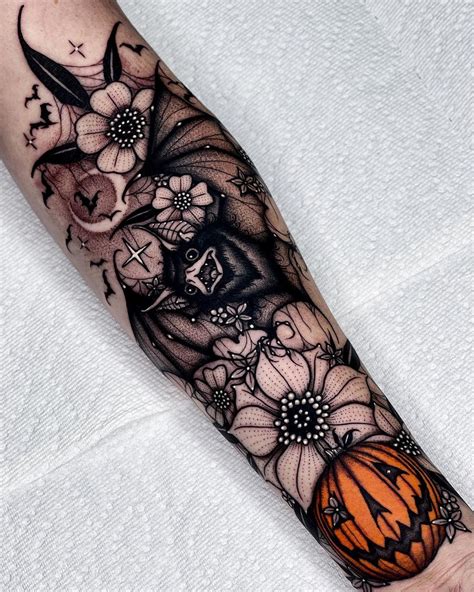 Halloween Sleeve Tattoo Designs