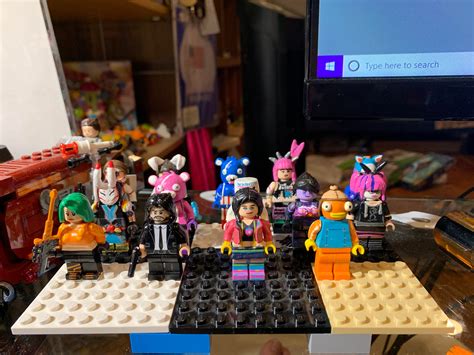 All of my custom LEGO Fortnite minifigures. All of them took several ...