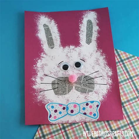 Rabbit Craft (with Free Craft Template) • In the Bag Kids' Crafts