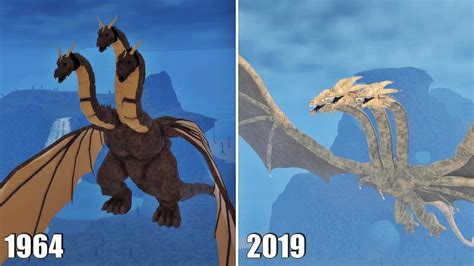 Evolution Of King Ghidorah 1964-2019 Kaiju Universe - YouTube