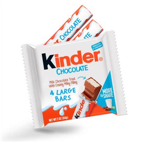 Kinder Chocolate Large Milk Chocolate Bars with Creamy Milky Filling ...