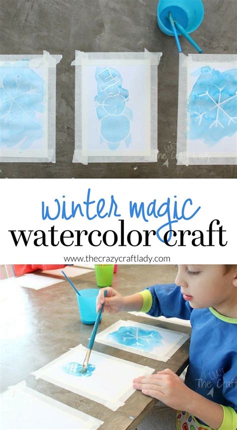 Winter Magic Watercolor Craft | Winter activities preschool, Winter ...