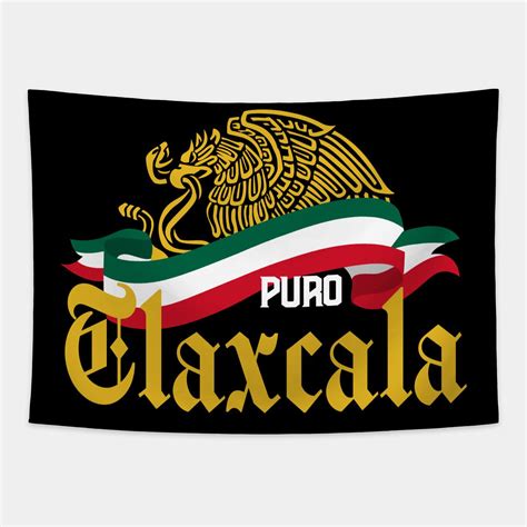 Tlaxcala Mexico - Puro Tlaxcala Flag Eagle Tapestry | Tlaxcala ...