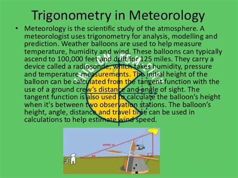 Applications of TRIGONOMETRY