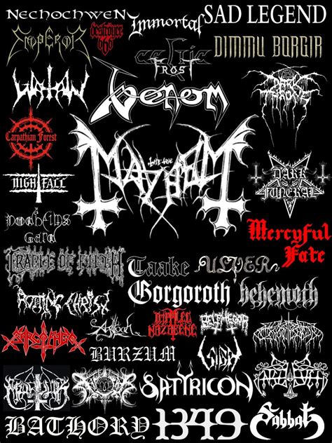 Black Metal Bands | Metal band logos, Gothic metal band, Metal songs